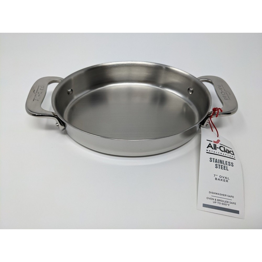 All-Clad 7" Oval Baker Stainless Steel Mini Baker Metalcrafters NWT